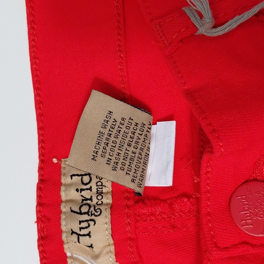 HYBRID & company Women's Hyper Stretch Red Capri  Size 2X - Picture 5 of 5